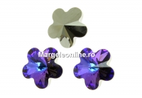 Swarovski, flower fancy, heliotrope, 10mm - x1