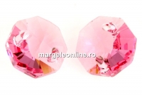 Swarovski, link octogon, light pink rose, 12mm - x2