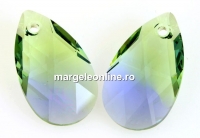 Swarovski, pand picatura, provence lavender-chrysolite, 22mm - x1