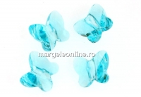 Swarovski, margele fluture, light turquoise, 6mm - x2