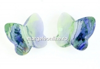 Swarovski, margele fluture, provence lavender-chrysolite, 10mm - x2