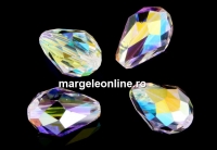 Swarovski, margele picatura, aurore boreale, 9x6mm - x2