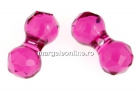 Swarovski, margele clepsidra, fuchsia, 11x6mm - x1