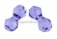 Swarovski, margele clepsidra, tanzanite, 11x6mm - x1