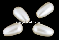 Perle Swarovski picatura, cream pearl, 11.5x6mm - x2