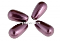 Perle Swarovski picatura, burgundy, 11.5x6mm - x2