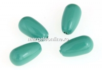 Swarovski drop pearls, crystal jade, 11.5x6mm - x2
