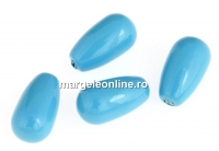 Perle Swarovski picatura, turquoise, 11.5x6mm - x2
