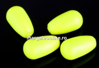 Perle Swarovski picatura, neon yellow, 11.5x6mm - x2