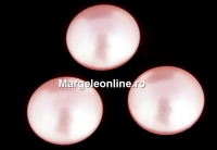 Swarovski, crystal pearl cabochon, rosaline, 8mm - x2