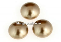 Swarovski, crystal pearl cabochon, bronze, 6mm - x2