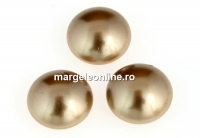 Swarovski, cabochon perla cristal, bronze, 8mm - x2
