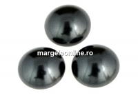 Swarovski, cabochon perla cristal, black, 6mm - x2