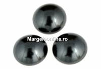 Swarovski, crystal pearl cabochon, black, 10mm - x2