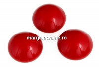 Swarovski, cabochon perla cristal, red coral, 6mm - x2