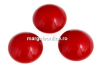 Swarovski, crystal pearl cabochon, red coral, 8mm - x2