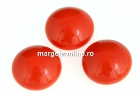 Swarovski, cabochon perla cristal, coral, 8mm - x2