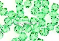 Swarovski, margele bicone, chrysolite, 6mm - x10