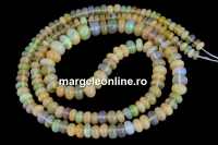 Natural golden opal, rondelle, 4-6mm