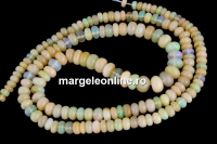 Natural golden opal, rondelle, 4-6mm