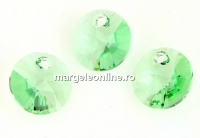Swarovski, rivoli pendant, chrysolite, 8mm - x4