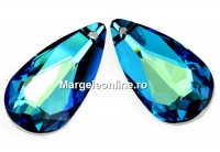 Swarovski, pandantiv picatura, bermuda blue, 24x12mm - x1