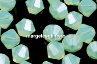 Swarovski, margele bicone, chrysolite opal, 6mm - x10