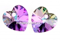 Swarovski, heart pendant, vitrail light, 18mm - x1
