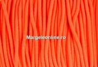 Snur elastic circular, portocaliu neon, 1.4mm - x 13m