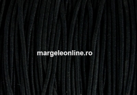 Snur elastic circular, negru, 1.4mm - x 13m