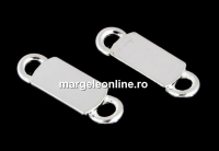 Baza link, argint 925, platou 7x3.5mm - x2