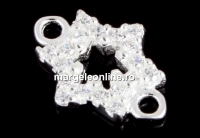 Link steaua lui David, argint 925, 12x9x1.7mm - x1