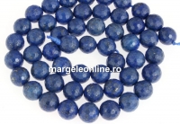 Margele lapis lazuli natural, rotund microfatetat, 8mm