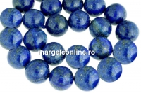 Margele Lapis Lazuli Denim natural A+, rotund, 10mm