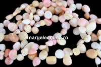Margele opal roz natural, neregulat, 9-13mm