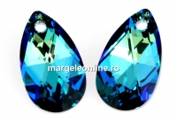 Swarovski, pandantiv picatura, bermuda blue, 16mm - x1