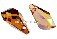 Swarovski, pandantiv picatura poligon, crystal copper, 21mm - x1
