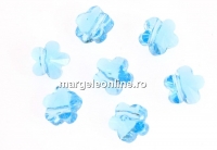 Swarovski, margele floare, aquamarine, 5mm - x4
