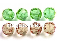 Swarovski, margele rotund fatetat, cantaloupe, 4mm - x10