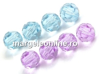 Swarovski, margele rotund fatetat, alexandrite, 4mm - x10