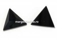Swarovski, cabochon asymetric triangle, jet, 10mm - x1