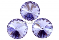 Swarovski, rivoli, provence lavender, 12mm - x2