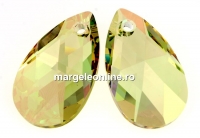 Swarovski, pandantiv picatura, luminous green, 16mm - x1