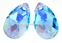 Swarovski, pandantiv picatura, aquamarine aurore boreale, 16mm - x1