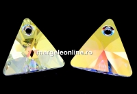 Swarovski, pandantiv triunghi, aurore boreale, 12mm - x1