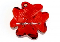 Swarovski, clover pendant, red magma, 19mm - x1