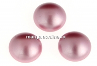 Swarovski, cabochon perla cristal, powder rose, 6mm - x2