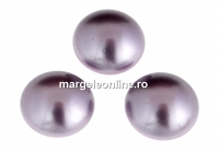 Swarovski, crystal pearl cabochon, mauve, 6mm - x2