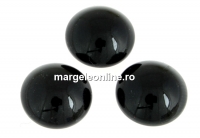 Swarovski, cabochon perla cristal, mystic black, 6mm - x2