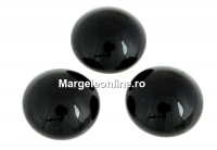Swarovski, cabochon perla cristal, mystic black, 8mm - x2